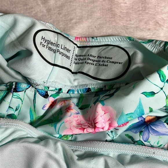 Nanette Lepore One-piece Off Shoulder Swimsuit Butterfly Garden Ruffle 10 NEW - Picture 7 of 16